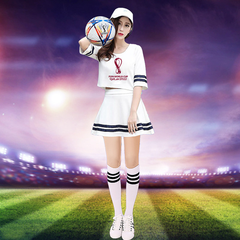 世界足球宝贝套装男女球衣队服啦啦操表演表演性性感民族服装