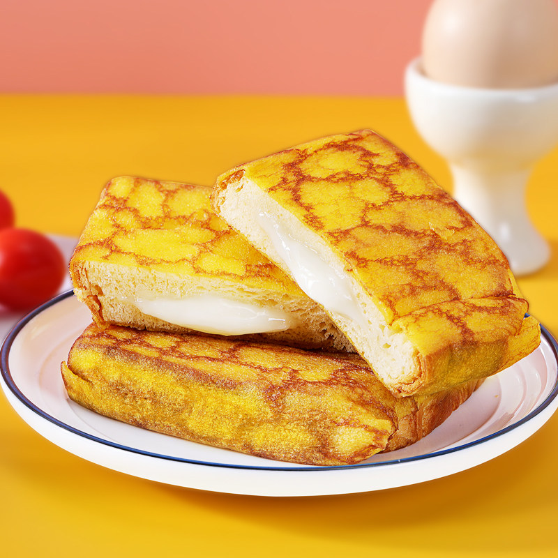 千业蛋皮面包整箱饱腹乳酪夹心吐司营养早餐代餐食品糕点零食点心