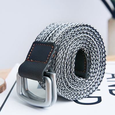 艾斐环扣帆布男女用布皮带青年学生户外时尚裤带腰带
