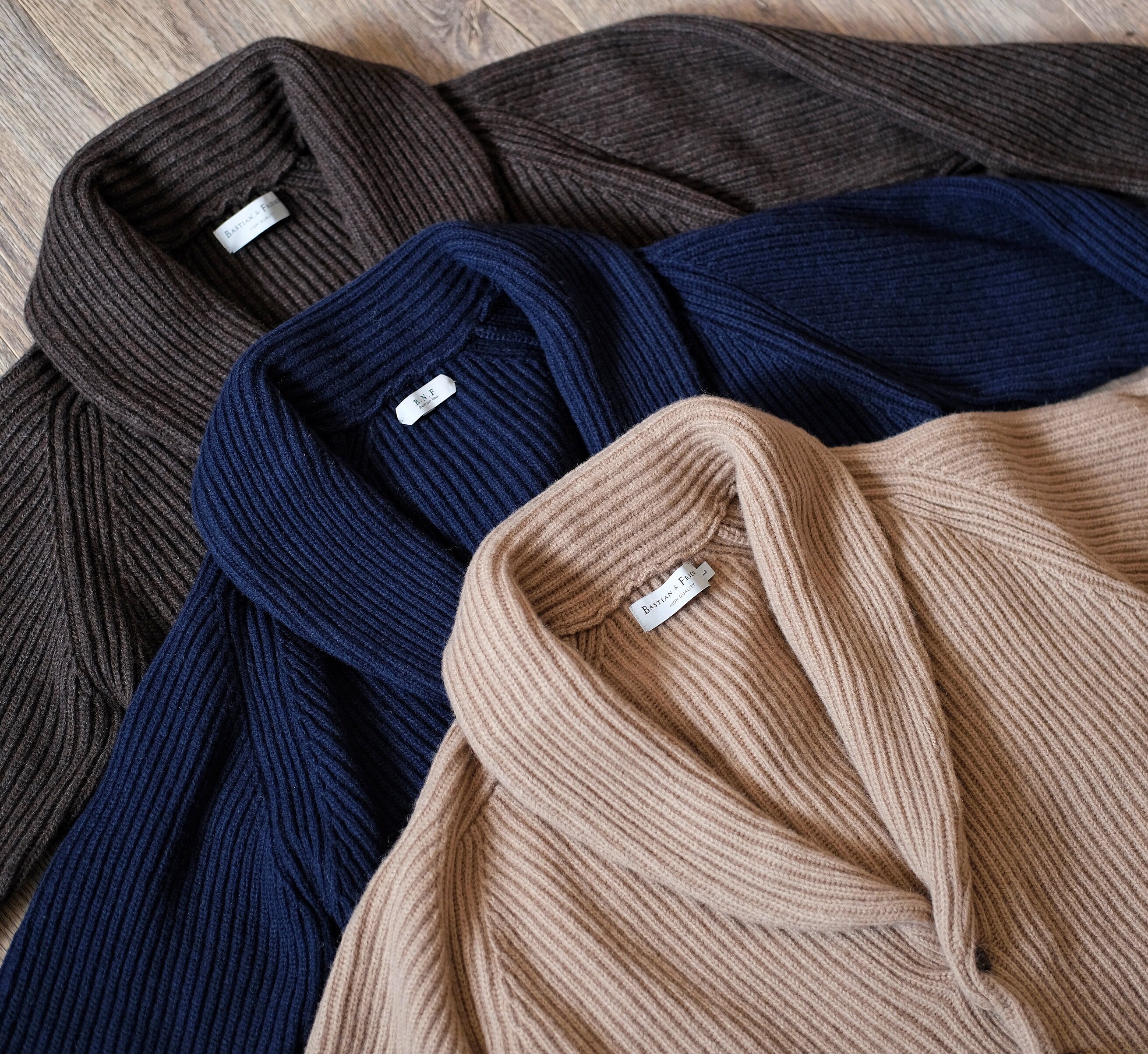 20年新款drake同款青果领纯羊毛针织开衫休闲针织衫