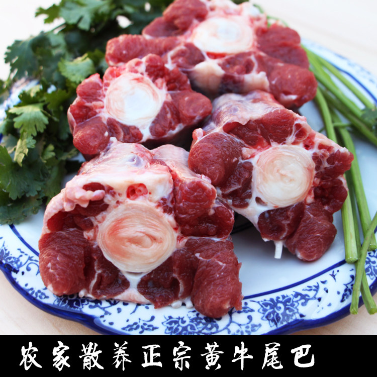 牛尾新鲜农家散养正宗黄牛牛尾巴尾骨牛肉1斤牛尾