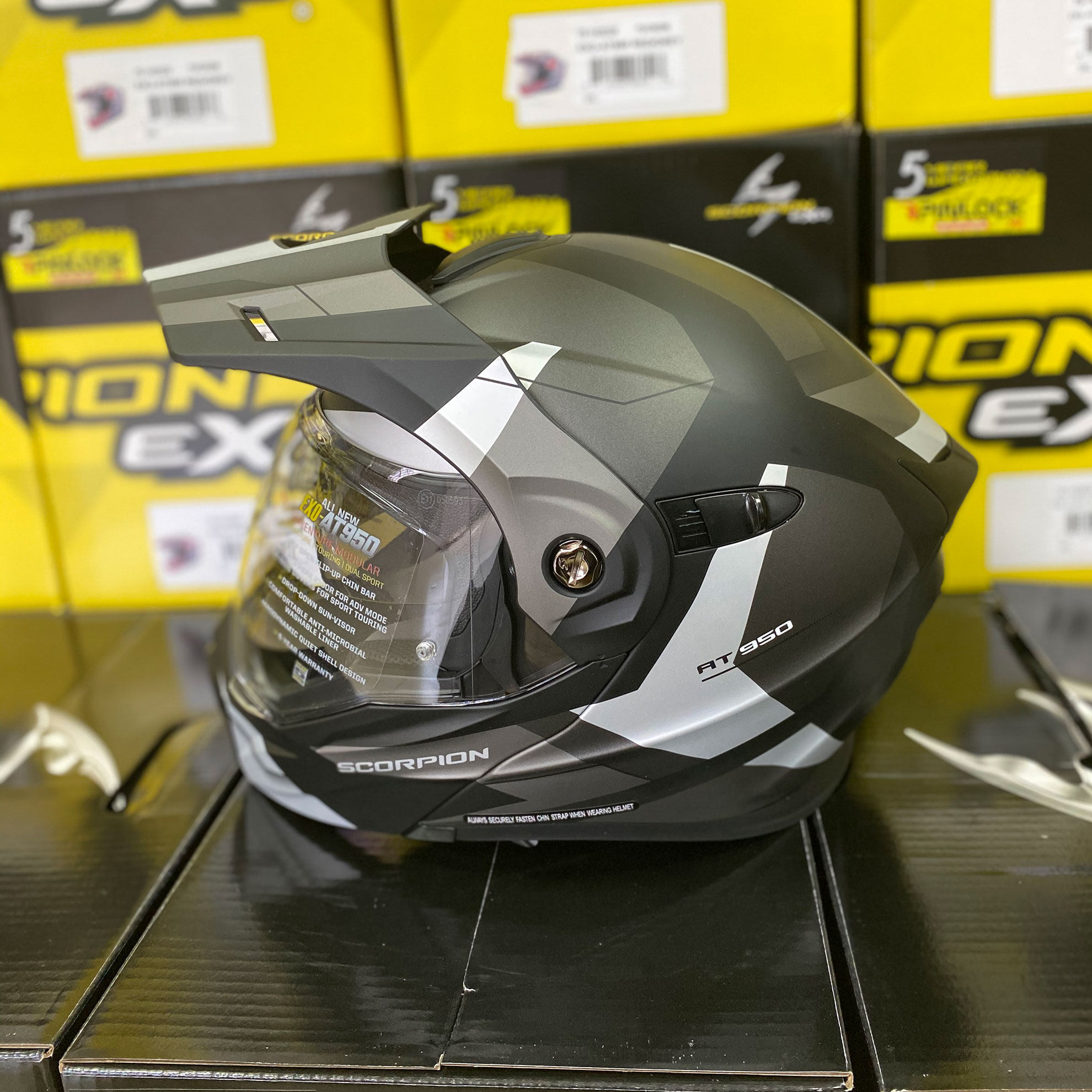 scorpion美国蝎子拉力盔揭面盔摩托车机车越野多功能摩托车头盔