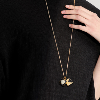 orlakiely小众品牌设计轻奢吊坠项链生日礼物情人节毛衣链女