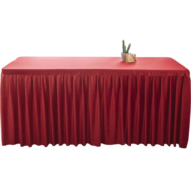 会议抽奖加厚桌套餐饮地推绒布丽丝签到办公桌布