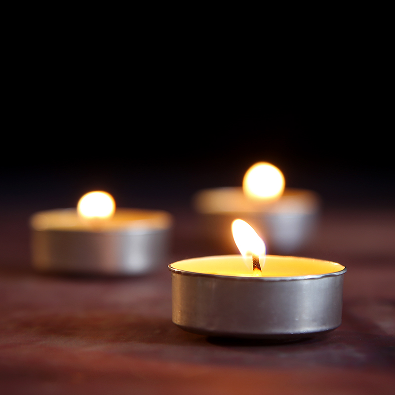 酥油秦歌4小时100粒家用供佛油灯蜡烛佛前长明灯无味蜡烛