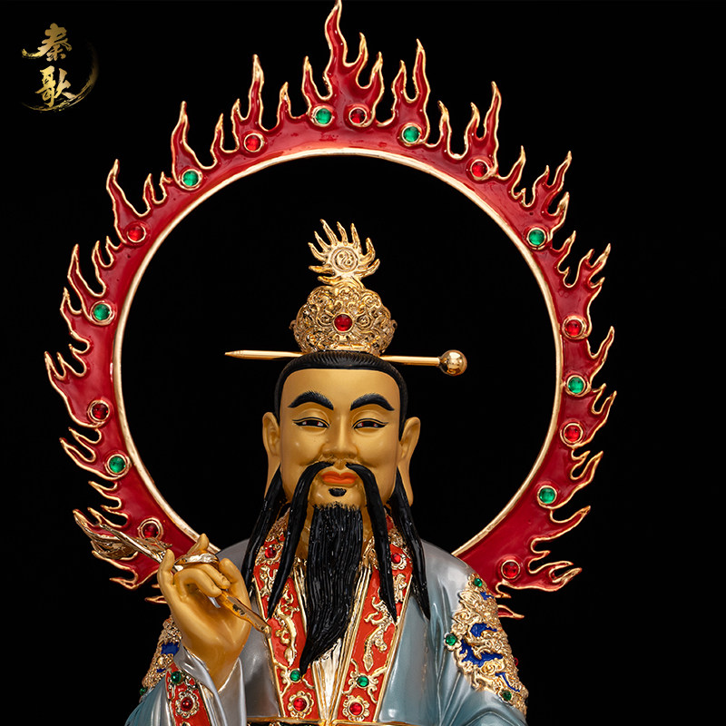 太乙纯铜救苦天尊神像家用供奉真人铜像东极摆件