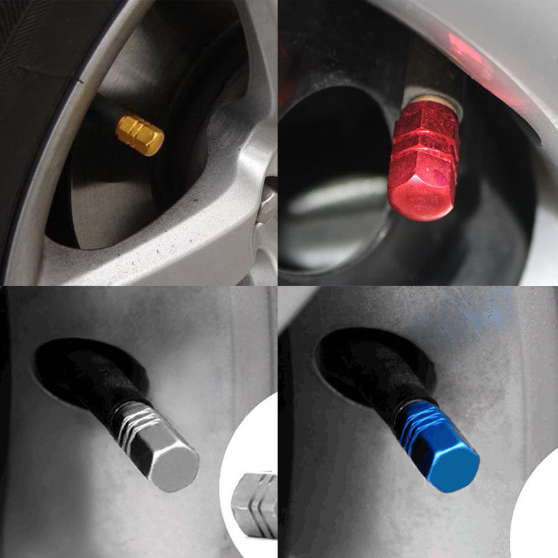 气门汽车轮胎嘴盖铝合金胎压电动车摩托车改装用品通用气门芯