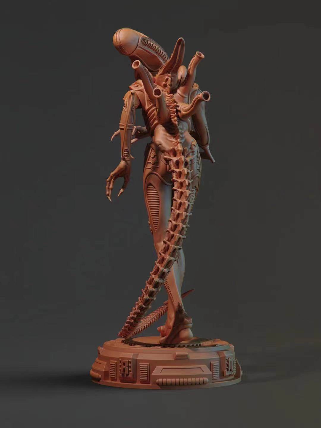 异形青铜精工全身alien铜雕手办玩偶摆件