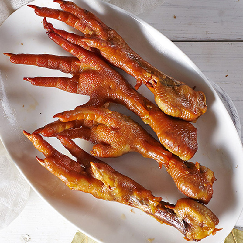 一手酱鸡手280g卤鸡爪子凤爪熏香卤味即食熟食鸡肉零食