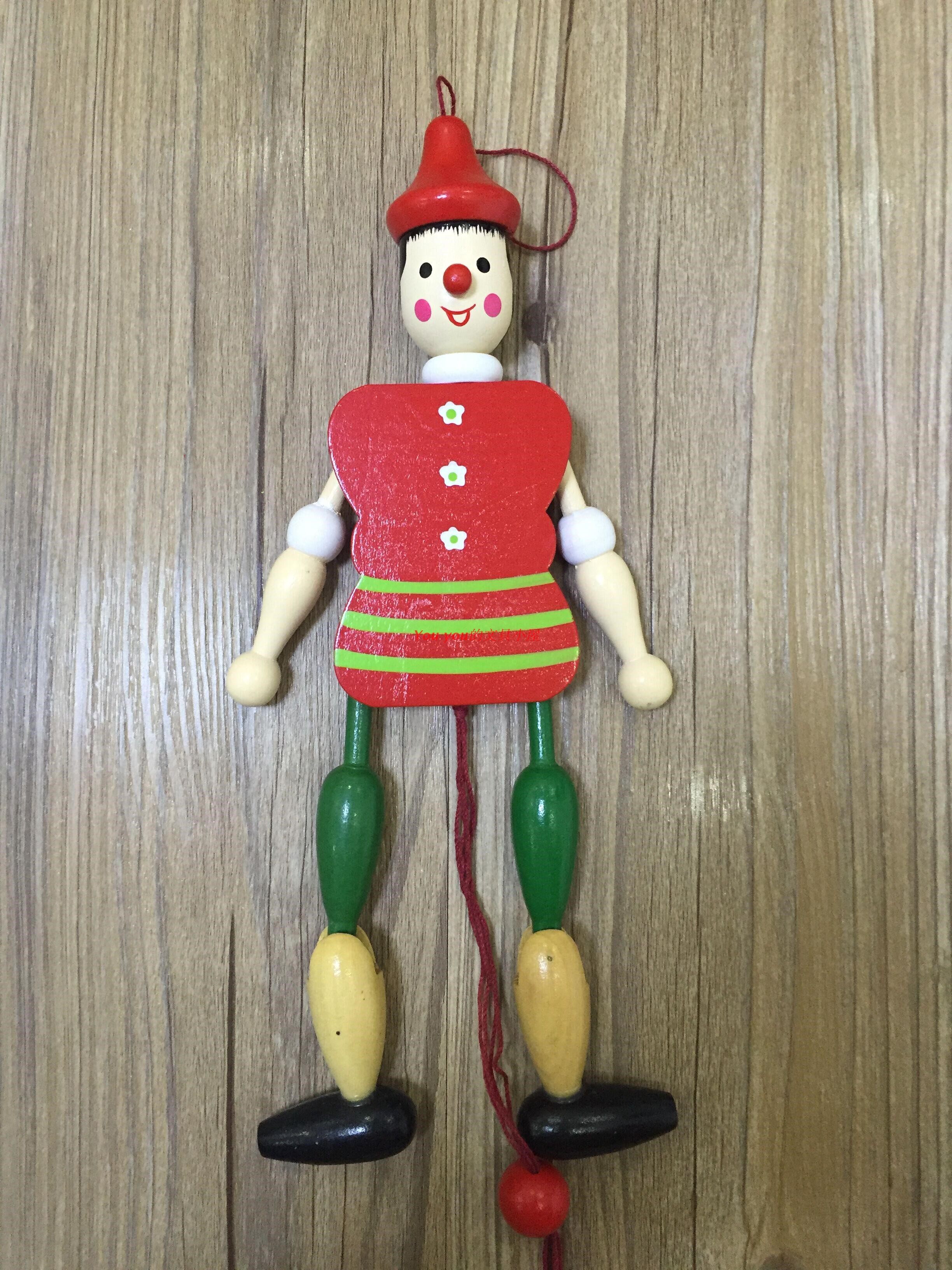 玩具系列木制时尚卡通儿童拉线人偶热卖提线木偶木偶