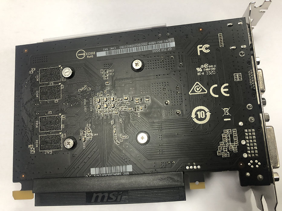 微星gt710独立显卡2gd3vgadvihdmi接口大风风扇静音游戏显卡