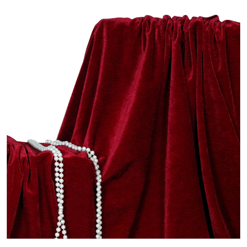 红色幕布金丝绒红布加厚暗酒舞台背景桌布台布海绵垫