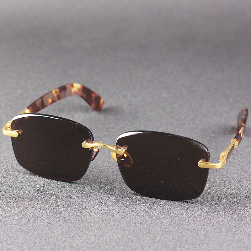 高档瑁瑁天然水晶眼镜防辐射开车太阳镜正品老石石头太阳眼镜