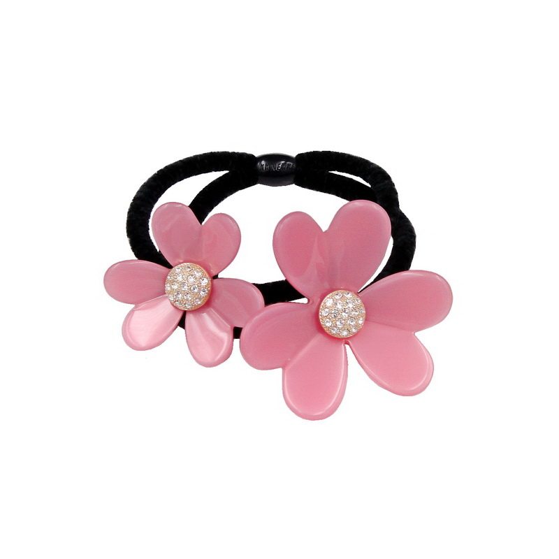 高端发饰甜美幸运三叶三叶花花朵发圈头绳马尾发饰