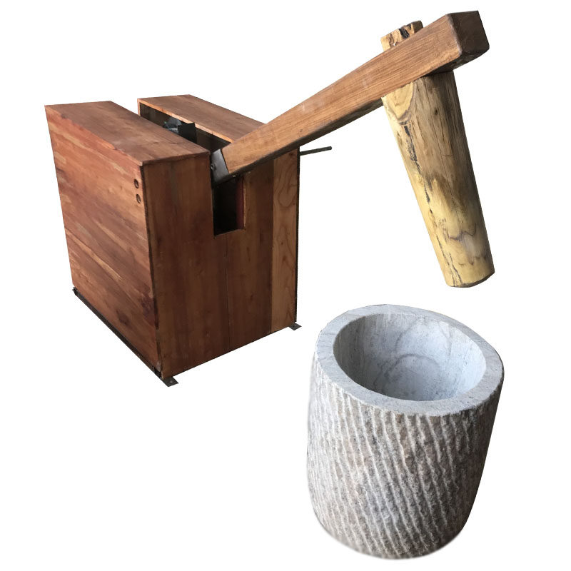 石臼打糍机器家用大号石窝捣辣椒捣艾叶商用电动石雕