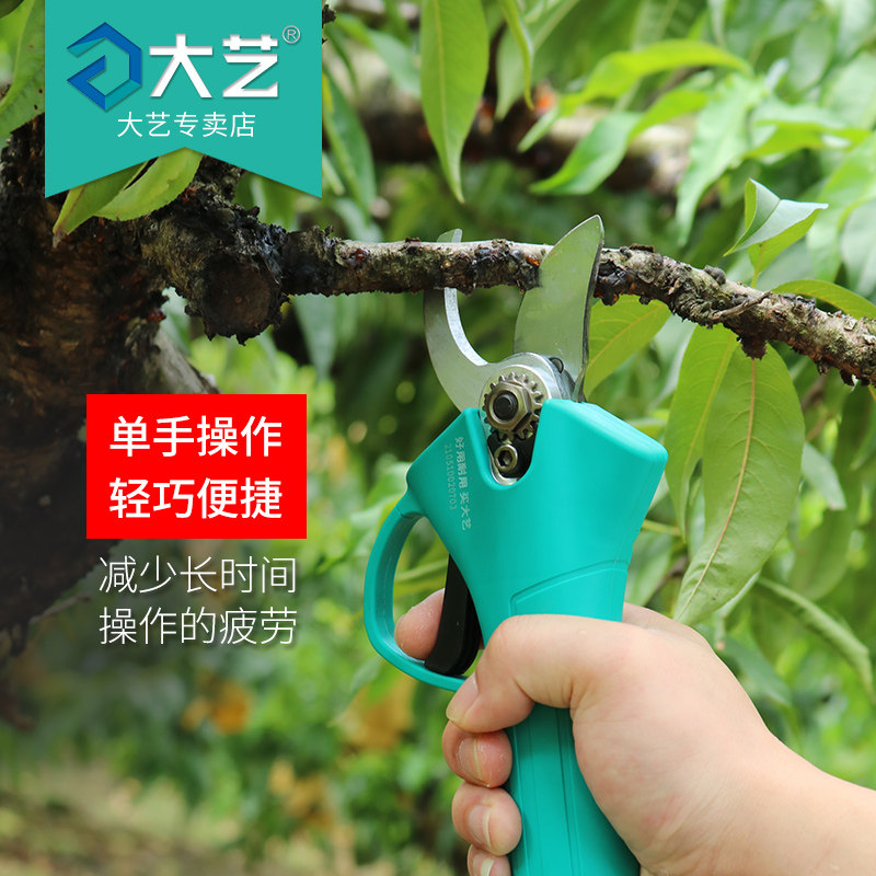 修枝树枝大艺锂电电动剪刀剪锂园林充电式无刷园艺剪