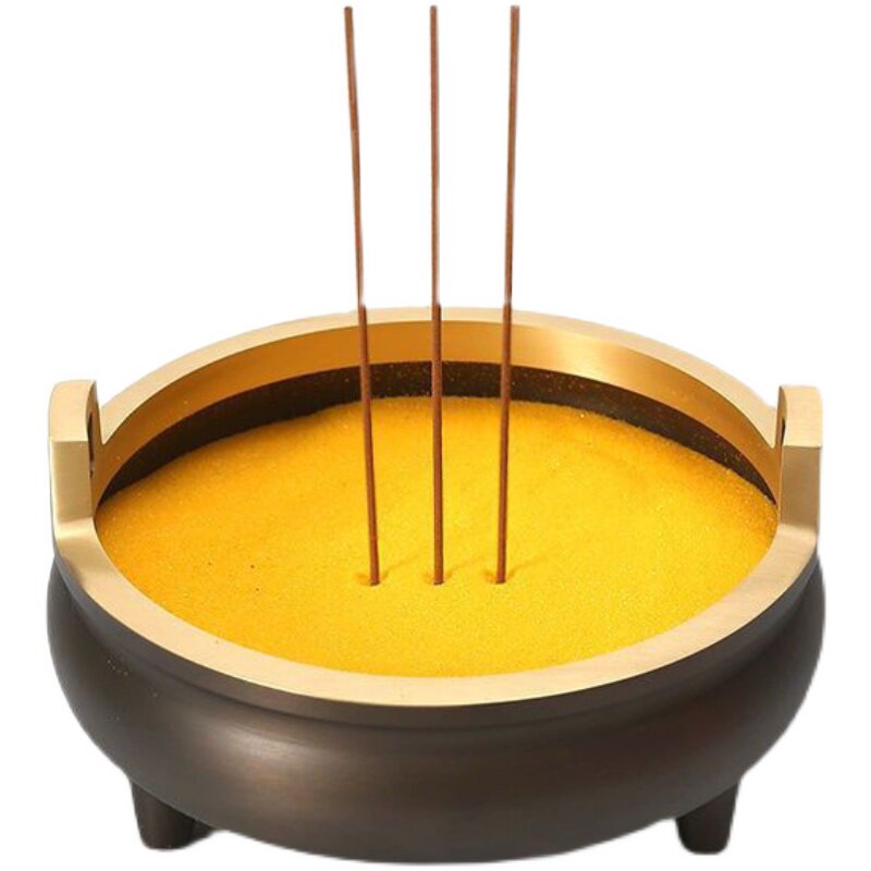 供奉香炉玉明金玉明上香香灰专用金砂供佛金沙香薰炉