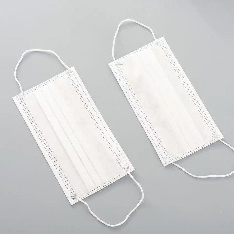 【黑蓝白三色速发】50/100装一次性口罩三层防尘防飞沫男女成人