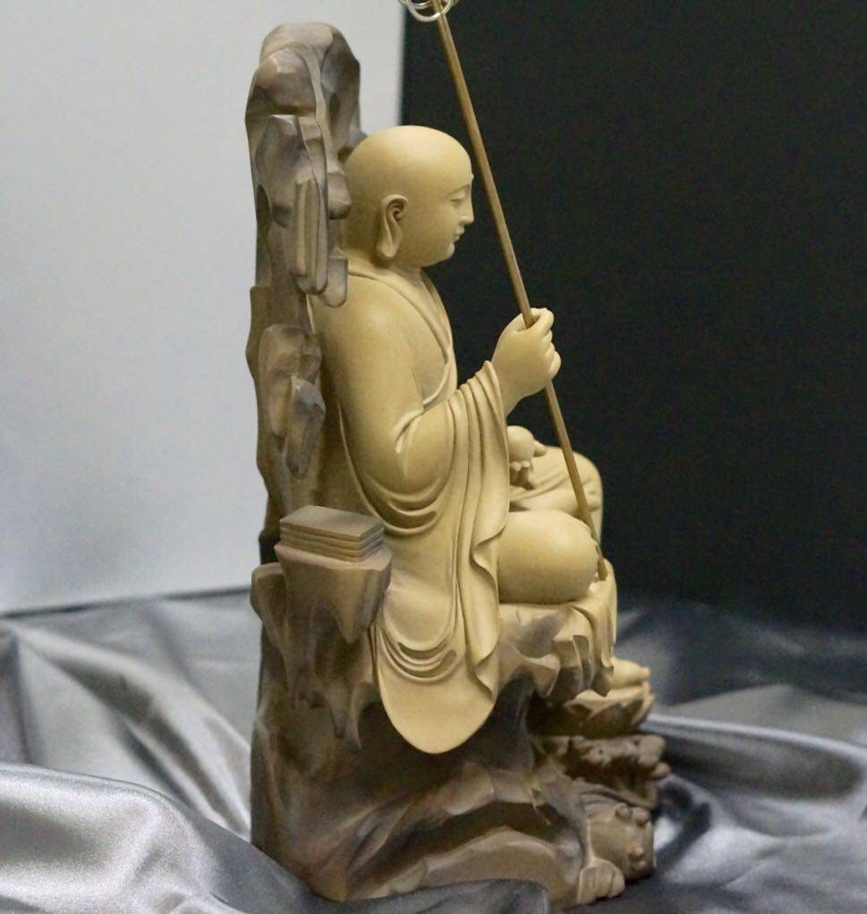 林昭发铁丸石雕地藏菩萨佛像文玩收藏礼物礼品佛珠