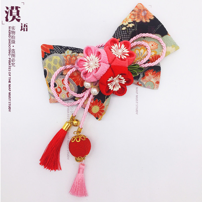 漠语和风发饰日本细工手工发夹和服写真摄影发饰