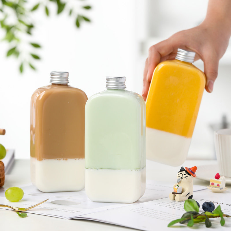 网红奶茶瓶带空瓶杨枝甘露西米打包塑料瓶一次性密封罐