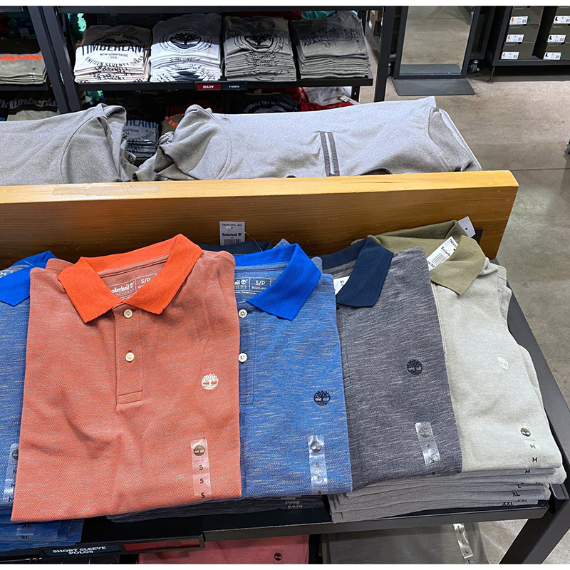 Timberland 添柏岚美国 男士纯棉撞色领商务休闲短袖POLO衫 A22HC