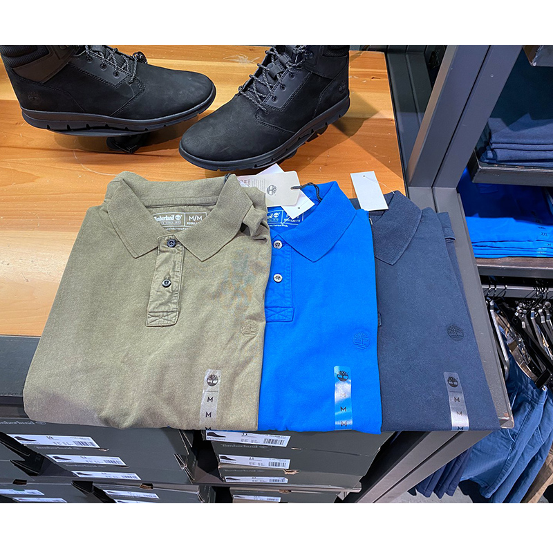 Timberland 添柏岚 美国 男士纯棉纯色商务休闲短袖polo衫 A28KT