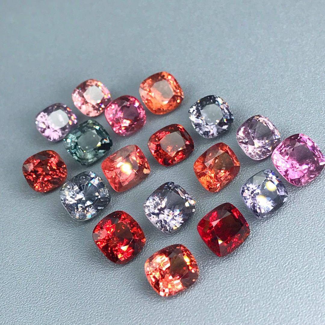 抹谷之星彩色宝石缅甸天然无烧红蓝宝石尖晶石高性价比裸石