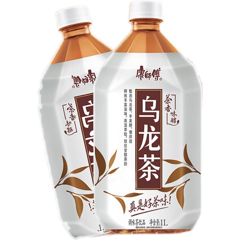 康师傅乌龙茶低糖1l12瓶整箱饮料江浙沪包邮茶饮料