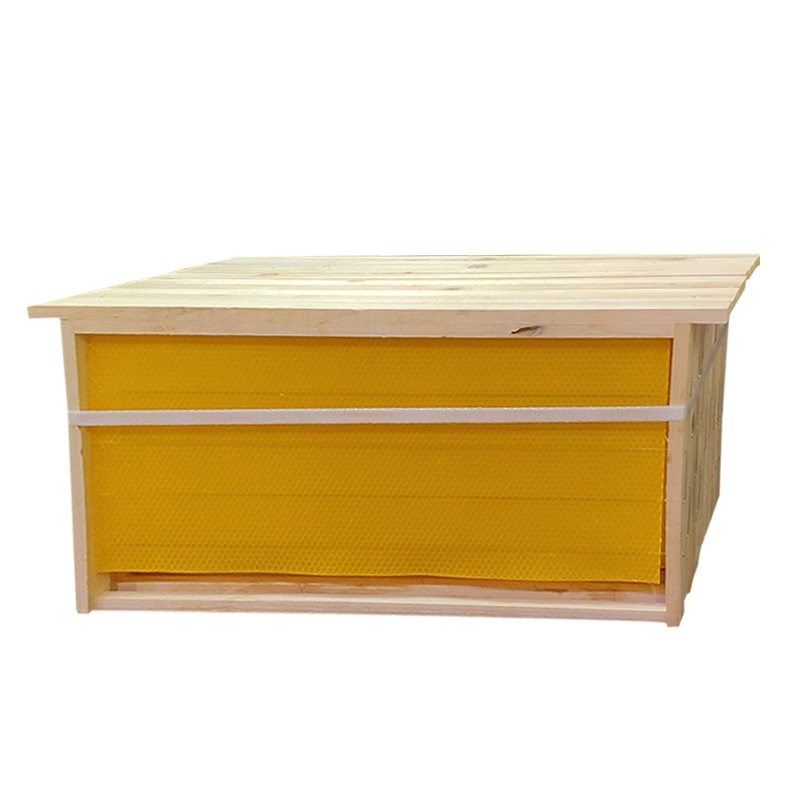 中蜂格子箱蜂箱方格子别墅款蜂巢土蜜蜂老式加厚五框10框密蜂箱