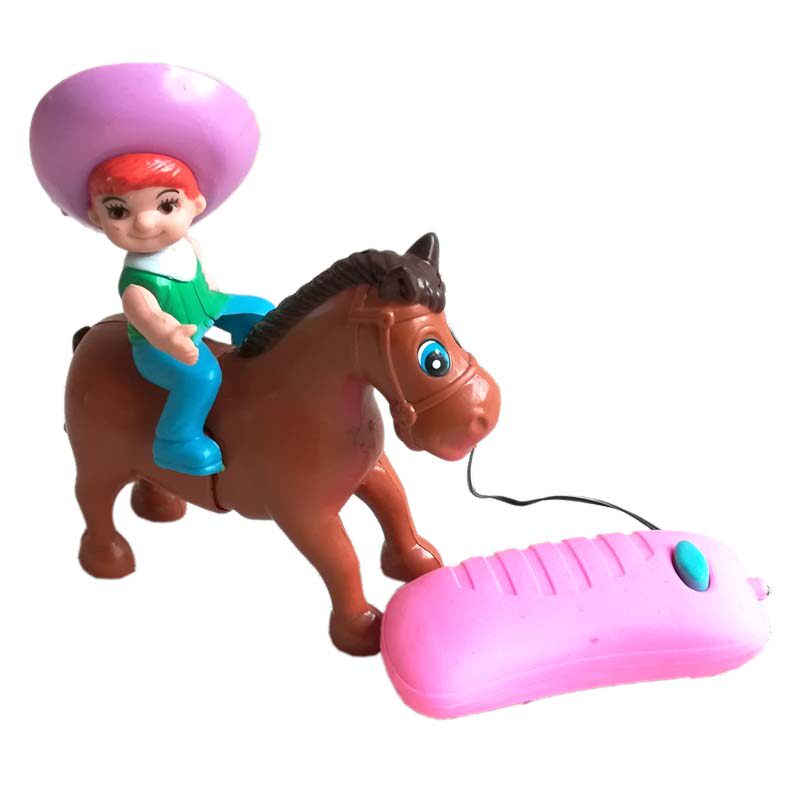 玩具新品怀旧电动小马骑马奔跑线控儿童玩具地摊电动
