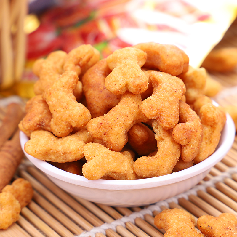 骨肉相连休闲膨化零食食品8090怀旧办公室散装自选膨化食品