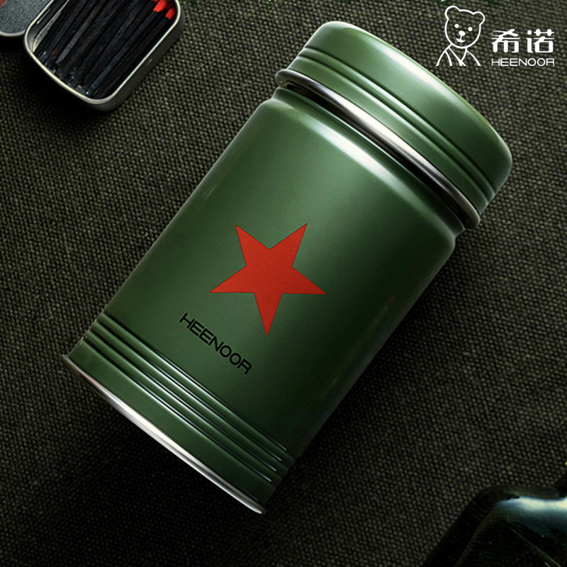 希诺不锈钢保温杯军旅军人保温壶冬日泡茶水杯子200256168826