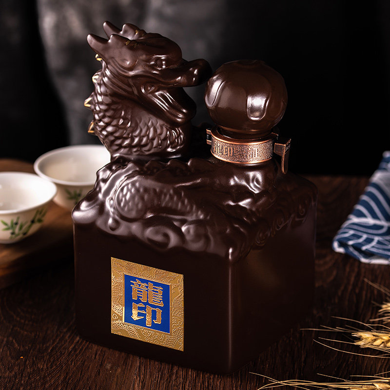 板城烧锅太平龙印500ml单瓶52度高度浓香香型白酒