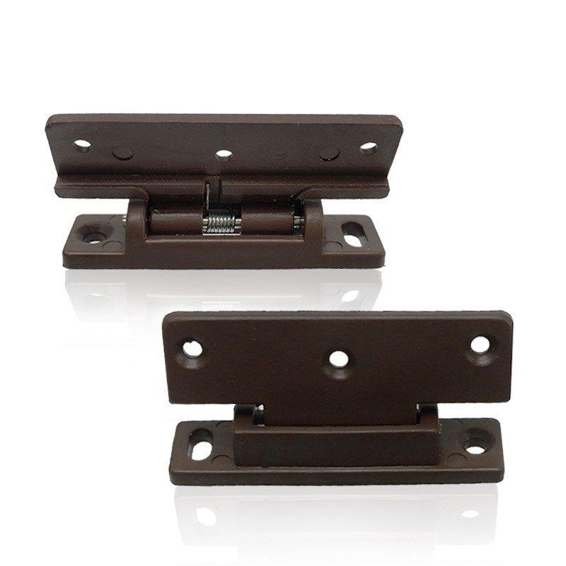 塑料合页弹簧衣柜防尘棕色柜门铰链普通型合页