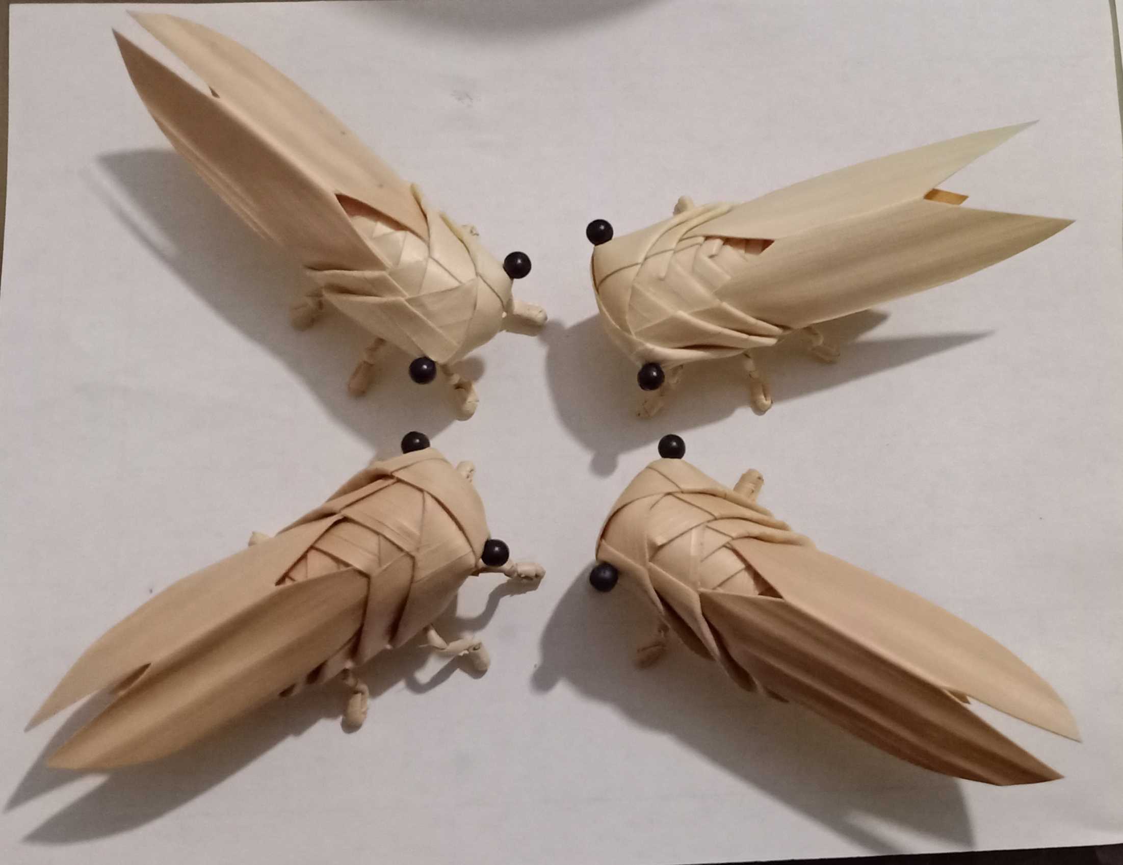 棕编知了昆虫动物地方特色民间手工手工制制作dlv其他