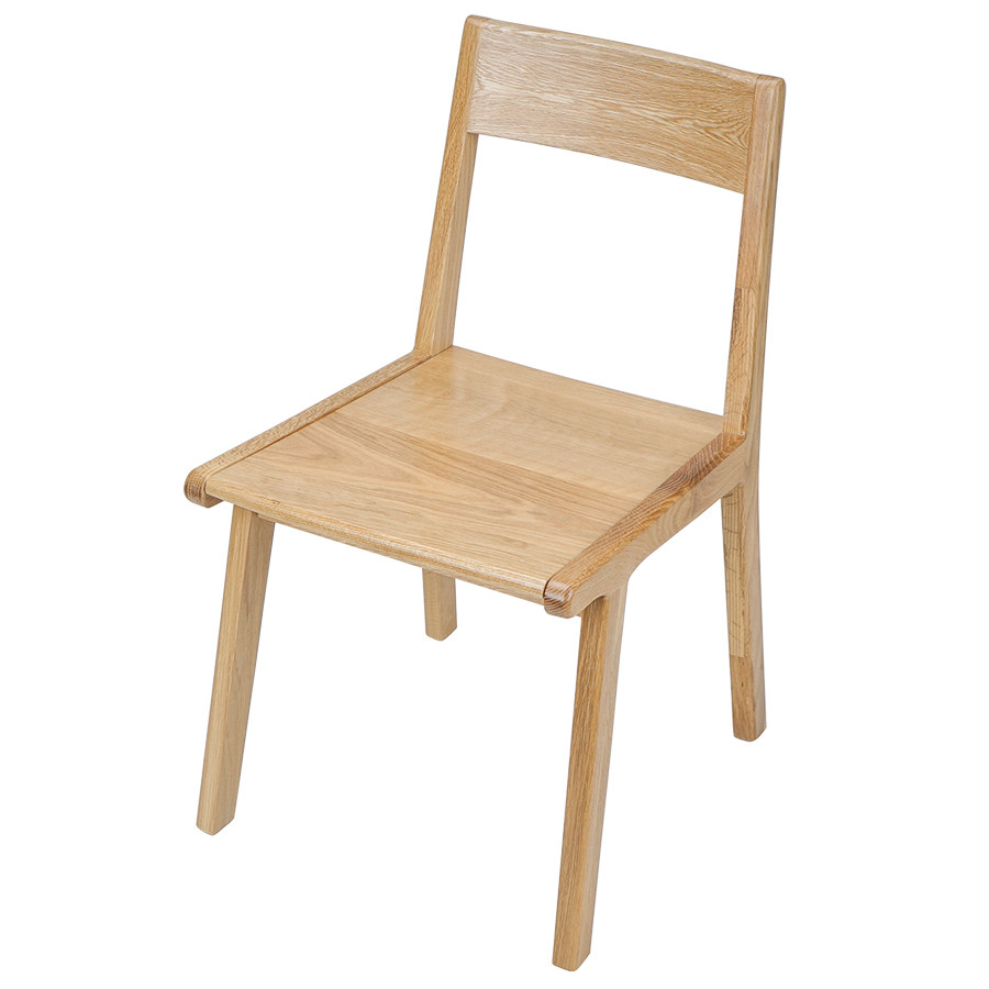 北欧全实木餐椅白橡木板椅电脑椅餐桌椅书桌椅日式靠背椅简约现代