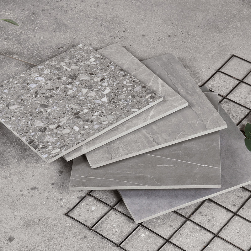 卫生间灰色水泥墙砖现代厨卫防滑耐磨通体地砖仿古砖包括文化石