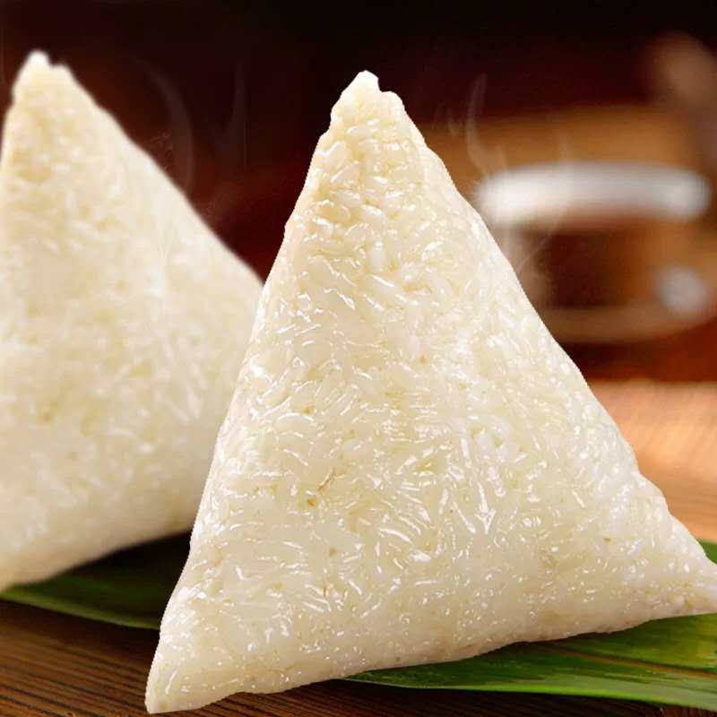 嘉兴粽子21年新货真空香糯白米粽原味糯米粽清水白玉儿童粽白水