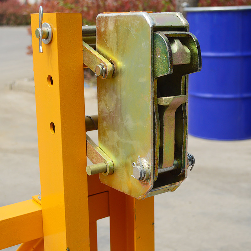 叉车油桶夹具油桶搬运抱桶器双嘴装卸鹰嘴夹桶器链条式加厚型专用