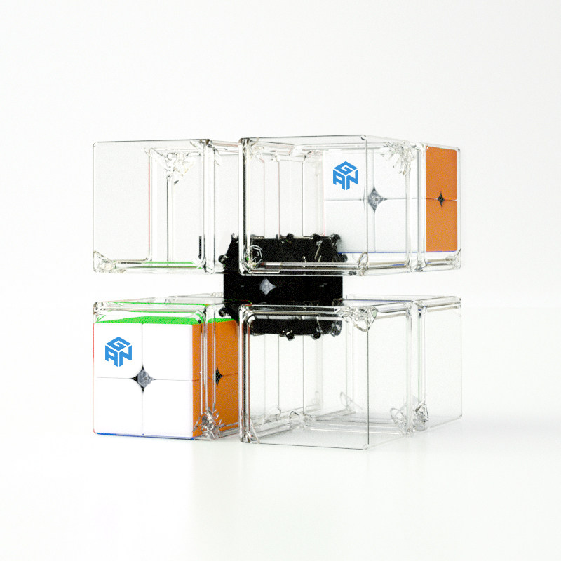 魔方gan2155创意方盒收纳展示盒子二阶魔方