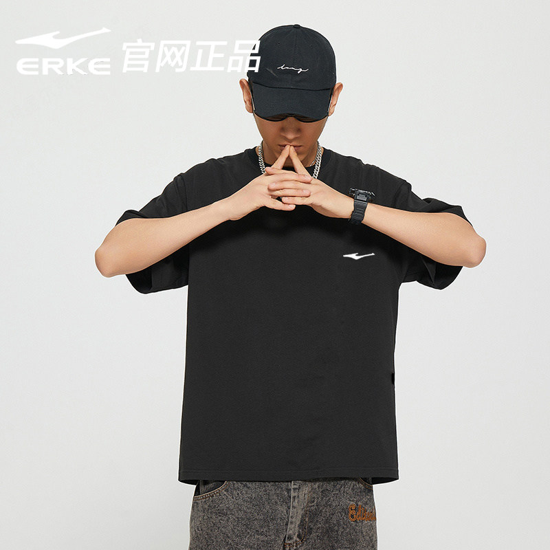 鸿星尔克短袖t恤男士运动上衣红星官方旗舰店夏季速干透气t恤男款