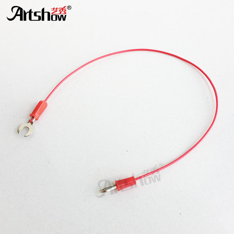 空心插头u形叉导线物理电学线路实验板用连接线初中教师学生用铜芯