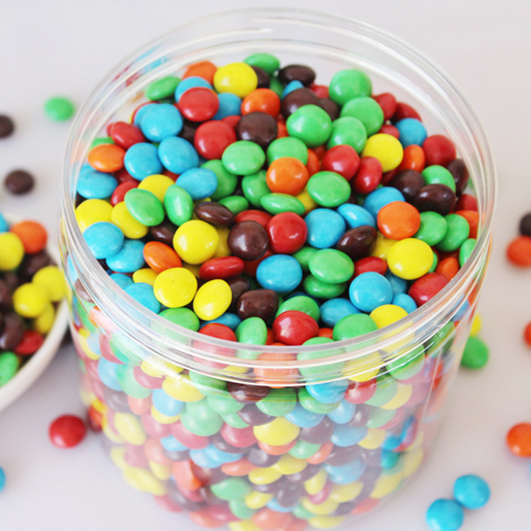 巧克力纽扣500克圆形可爱糖豆儿童童趣味零食1斤黑巧克力