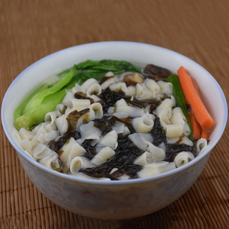 缙云小麦索面头手工土爽指甲300克粗粮汤凉冷拌挂面条