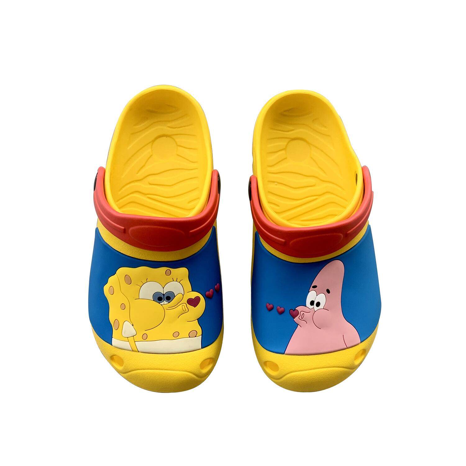 夏季拖鞋海绵宝宝卡通外穿软底防滑ins可爱沙滩包头拖