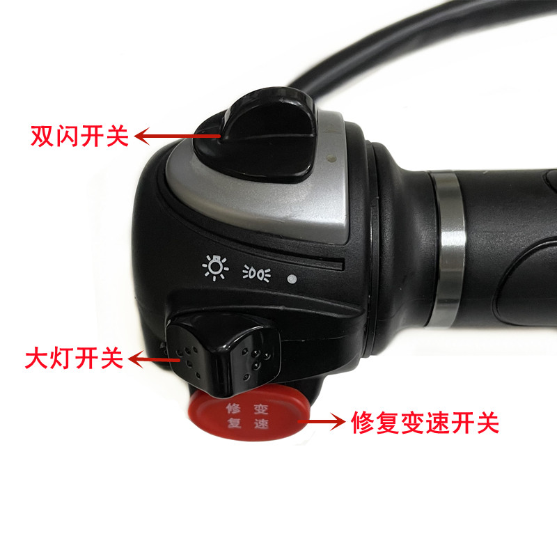 立马开关电动车原装右边变速大灯电瓶车原厂电动车开关