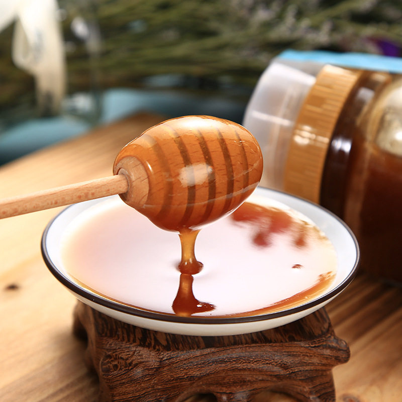 俄罗斯进口小熊荞麦蜜500克玻璃瓶包装冲调蜂蜜buckwheathoney