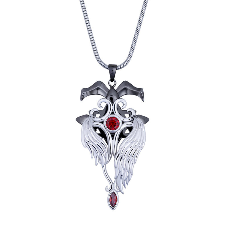 路西法晨星吊坠s925首饰lucifer撒旦恶魔堕落天使项链动漫手表