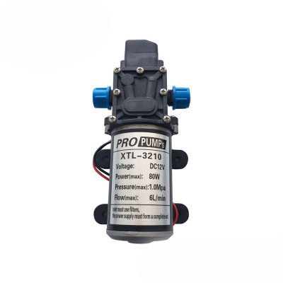 12v24v80w直流隔膜增压泵电动喷雾器水泵农用果树打药洗车植保机